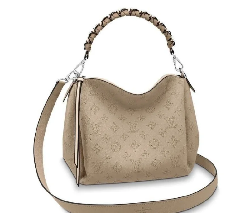 Women's chain bag brand emblem -Louis Vuitton Babylone Chain BB Mahina Galet