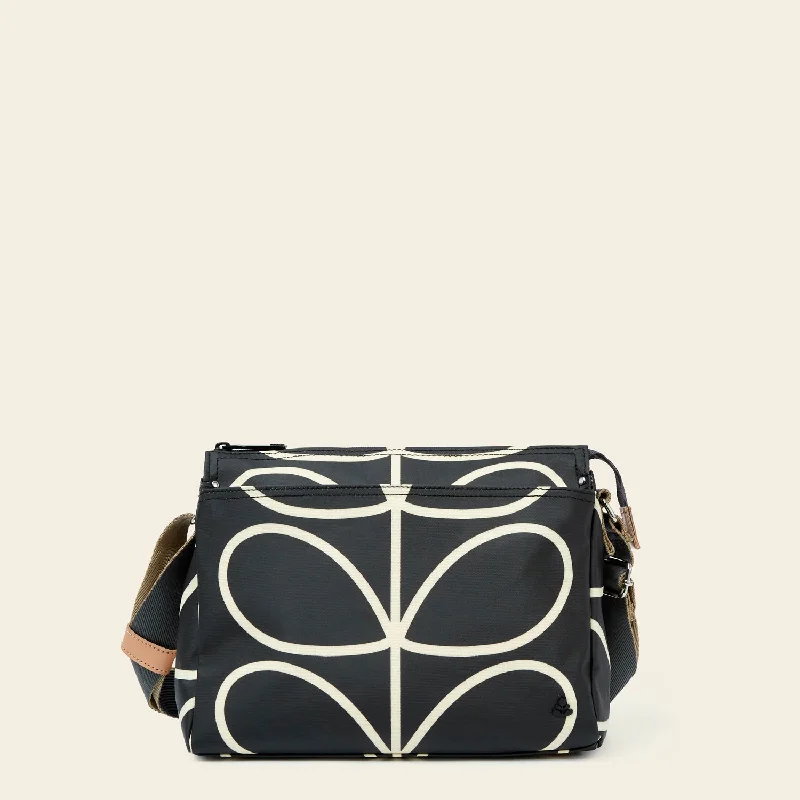 Women's crossbody bags everyday -Fielder Crossbody - Linear Stem Liquorice