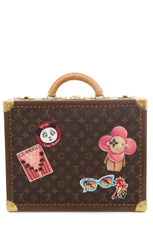 Women's handbags outdoor -Louis Vuitton Brown Monogram & Multicolor Handpainted Trunk