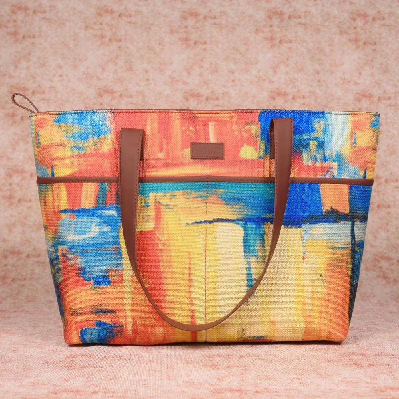 Women's tote bag tough build -Abstract Amaze Tote Bag