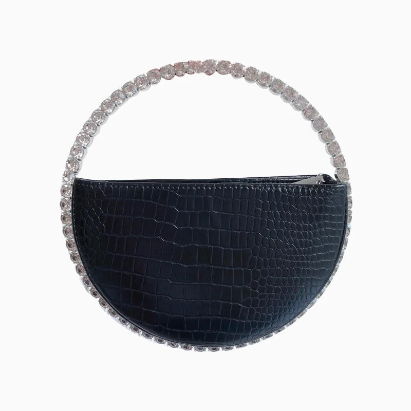 Women's handbags evening-glam -Circular Evening Handbag