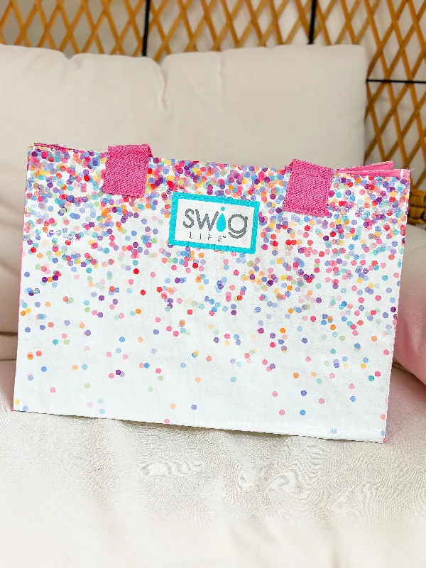 Women's tote bag matching set -Confetti Laminated Tote Bag by Swig