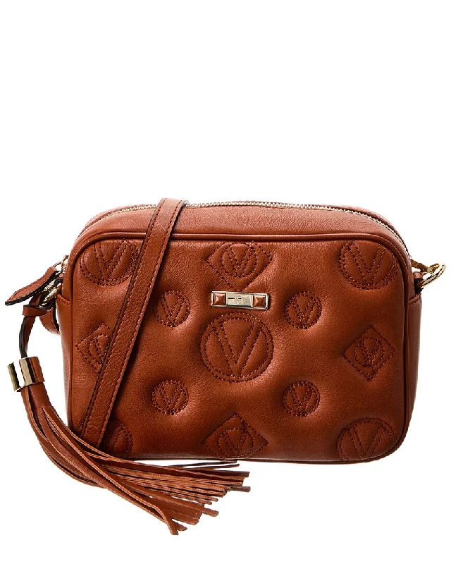 Women's crossbody bags brown-rich -Valentino by Mario Valentino Mia Petit Signature Leather Crossbody