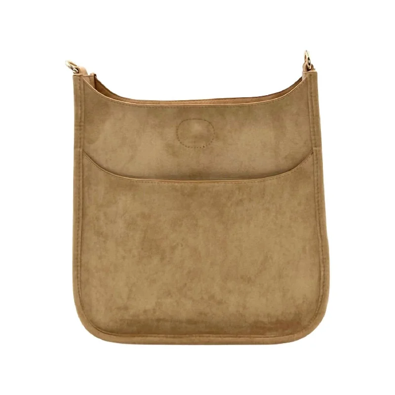 Women's crossbody bags everyday-comfort -Velvet Crossbody (No Strap) In Camel