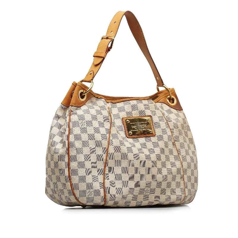 Women's shoulder bag casual vibe -LOUIS VUITTON Damier Azur Galliera PM Shoulder Bag