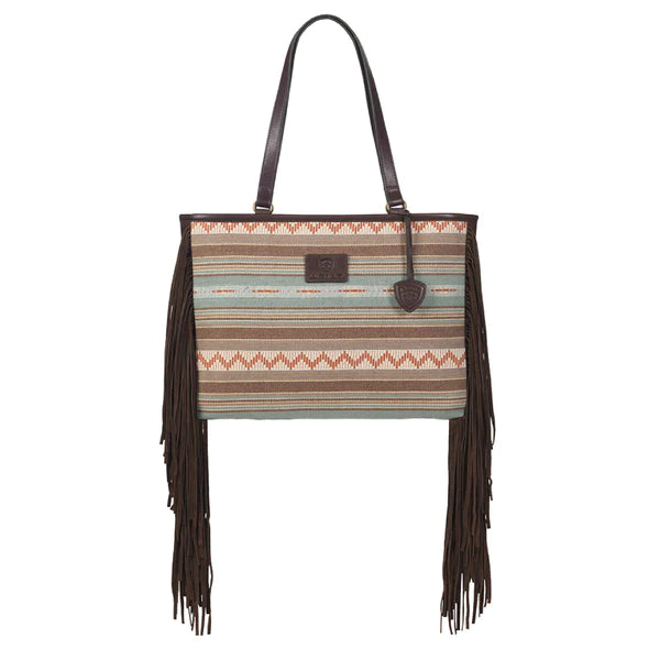 Women's tote bag affordable special -Ariat Women’s Serape Fringe Tote