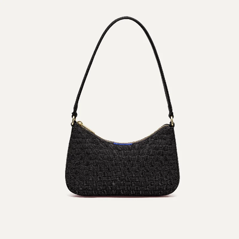 Women's shoulder bag squad collection -The Mini Shoulder Bag - Black Sand