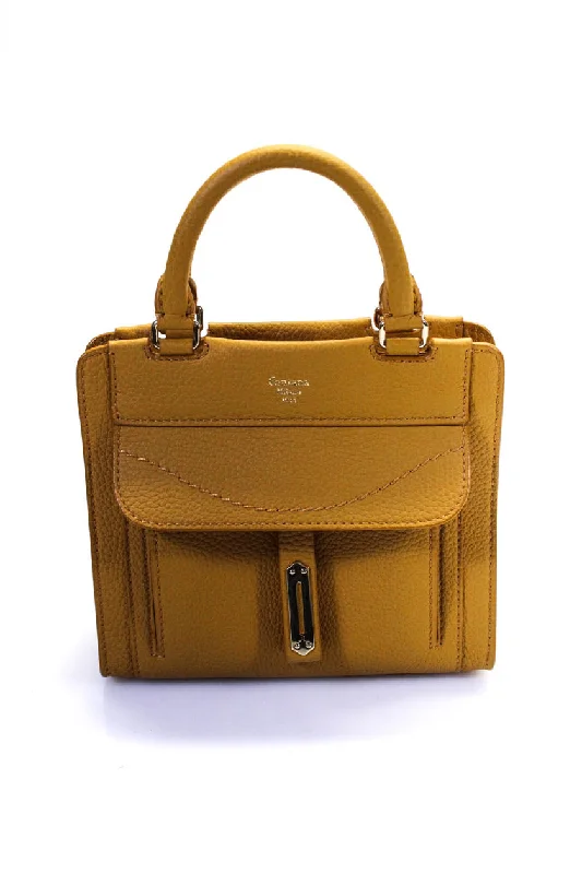 Women's tote bag personal pick -Fontana Milano Womens A Toy Tote Handbag Mustard