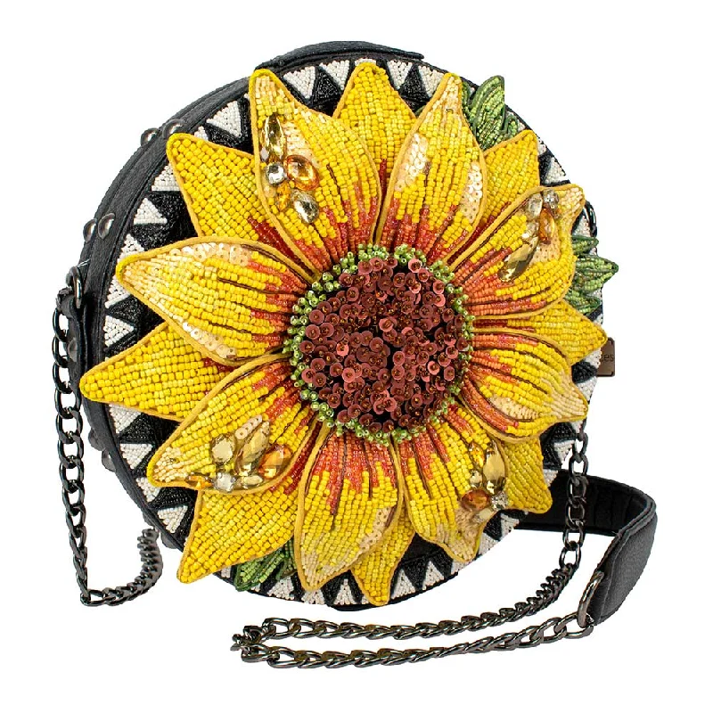 Women's crossbody bags travel-light -Mary Frances - Flower Child Crossbody Sunflower Handbag