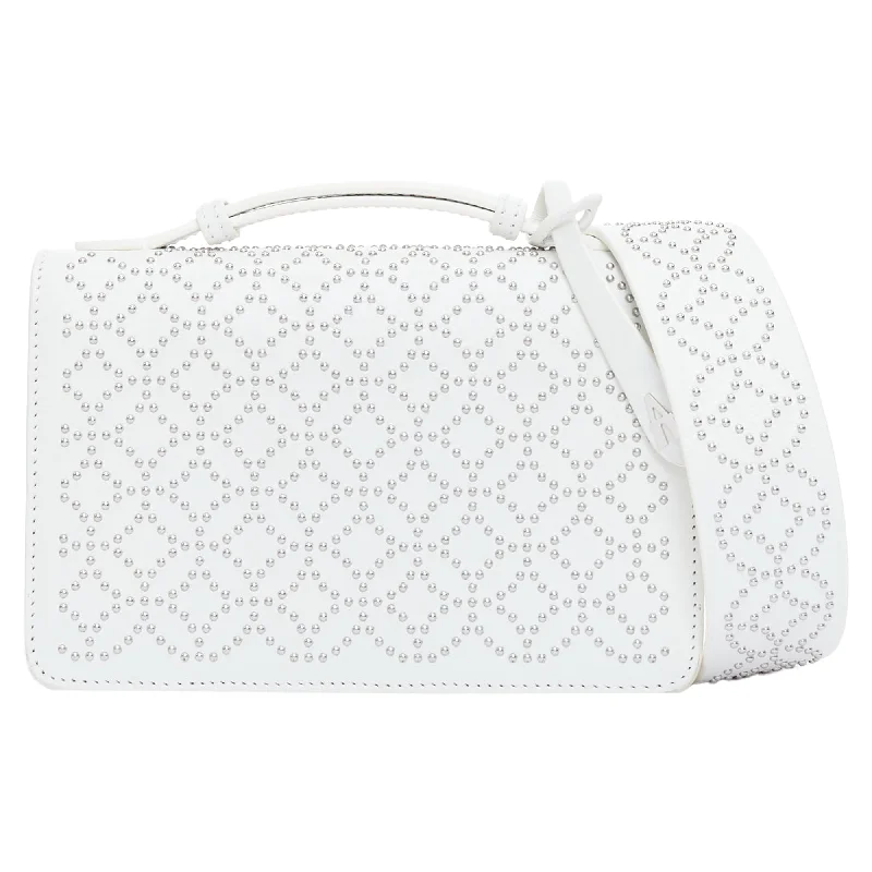 Alaia Arabesque Franca studded crossbody bag