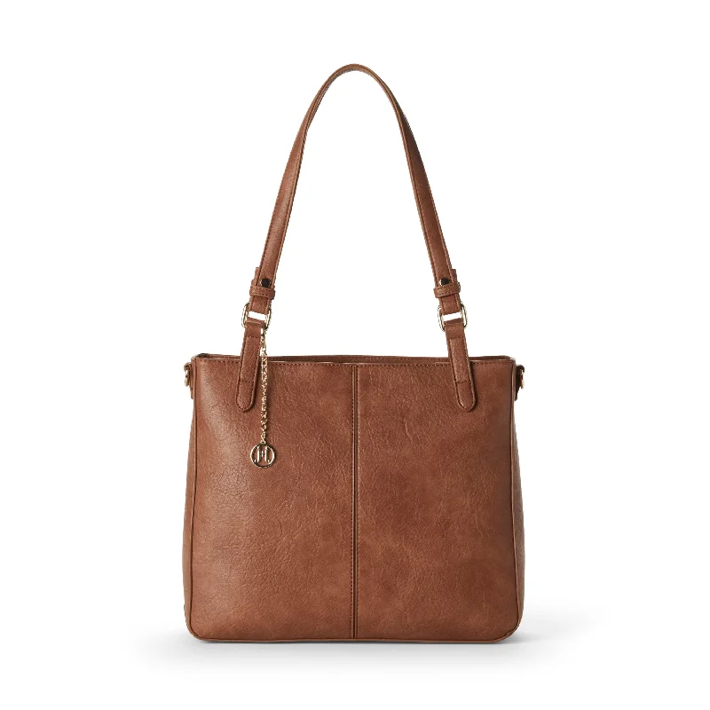 Women's tote bag custom sale -MENA Vegan Tote Bag in Camel