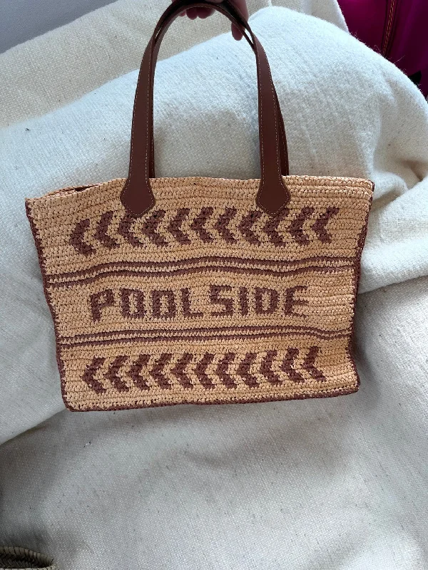 Women's tote bag quality special -SALE / POOLSIDE logo tote