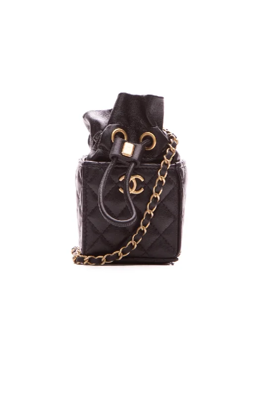 Women's chain bag custom lettering -Nano Cube Chain Bag