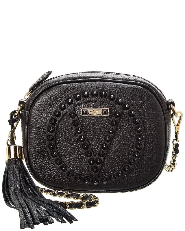 Women's crossbody bags neutral-charm -Valentino by Mario Valentino Nina Rock Leather Crossbody