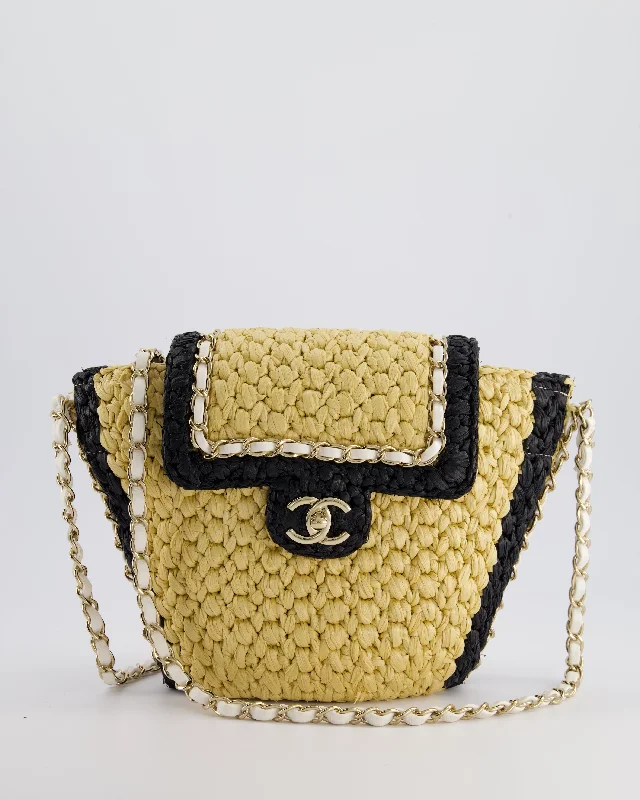 Women's chain bag trendy collection -*HOT* Chanel 24C Venice Collection Beige Raffia Basket Bag with White Leather Interlocking Chain & Champagne Gold Hardware