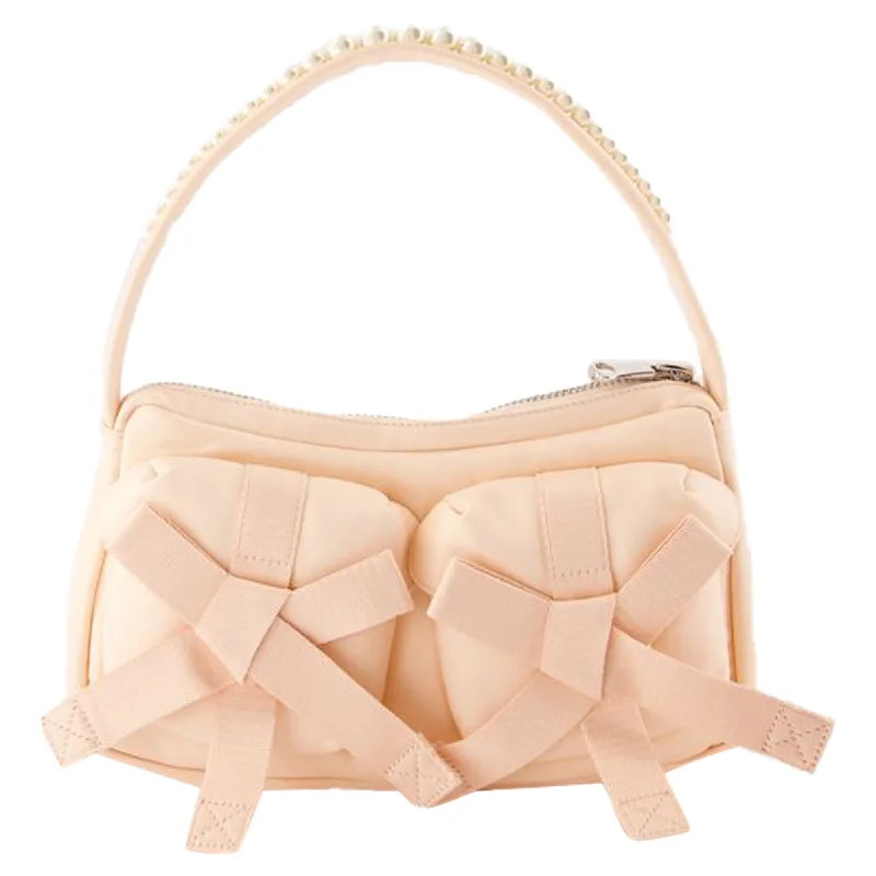 Women's crossbody bags recycled -Utility Bow Crossbody - Simone Rocha - Nylon - Pink