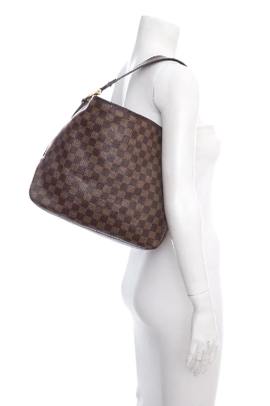 Women's handbags tassel -Louis Vuitton Brown Damier Ebene Portobello Handbag ***