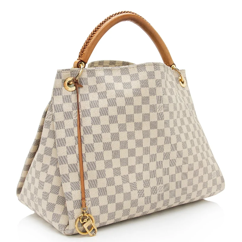 Women's shoulder bag signature series -Louis Vuitton Damier Azur Artsy MM Shoulder Bag (SHF-A8ts8C)