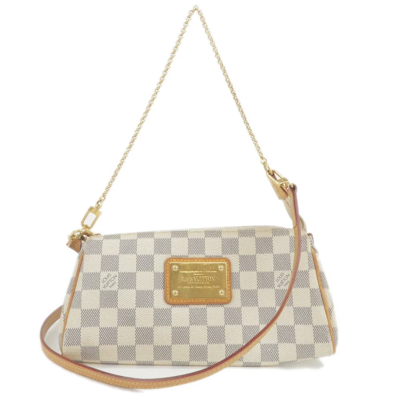 Women's shoulder bag custom ensemble -Louis Vuitton Damier Azur Eva 2 Way Pouch Shoulder Bag N55214