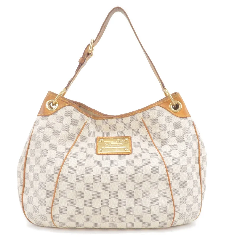 Women's shoulder bag deluxe finish -Louis Vuitton Damier Azur Galliera PM Shoulder Bag N55215