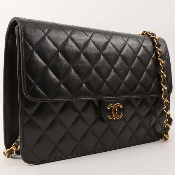 Women's chain bag fashion deal -Chanel Around 1998 Made Cc Mark Plate Chain Bag Black