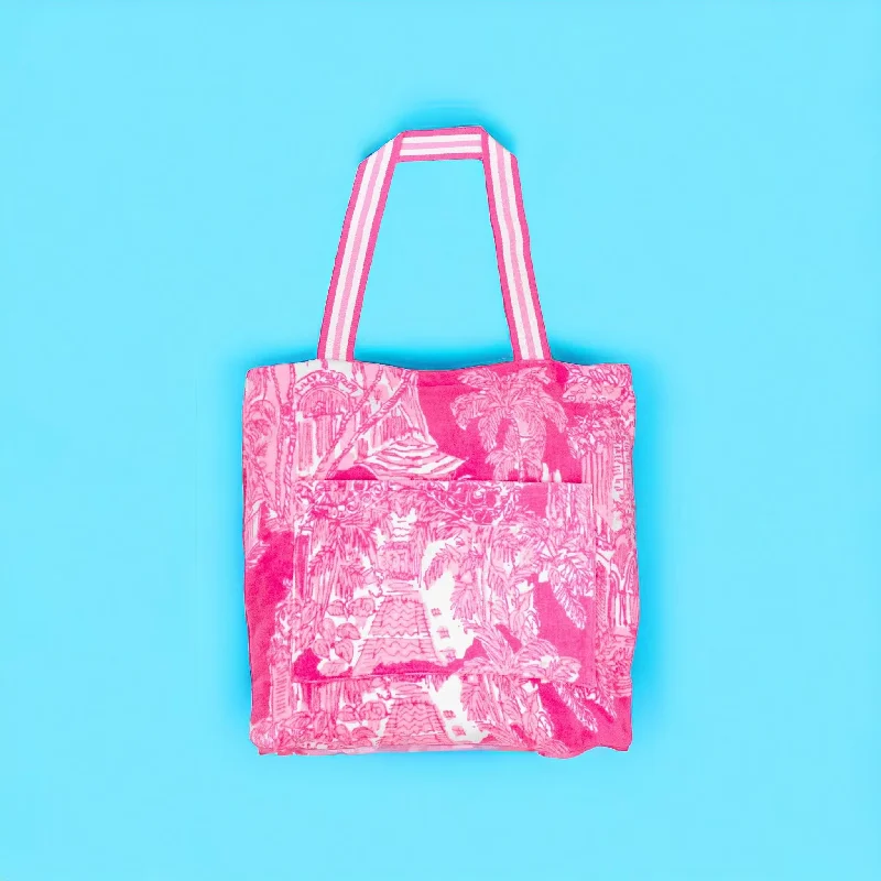 Women's tote bag low-cost totes -Towel Tote by Lilly Pulitzer - Palm Beach Toile