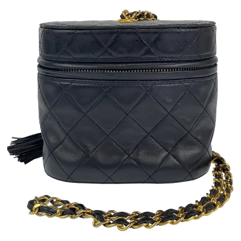 Women's crossbody bags elegant-design -Chanel Vintage Lambskin Fringe Crossbody Bag