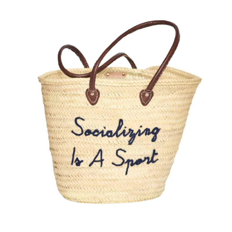 Women's tote bag personal special -Socializing Is A Sport Tote