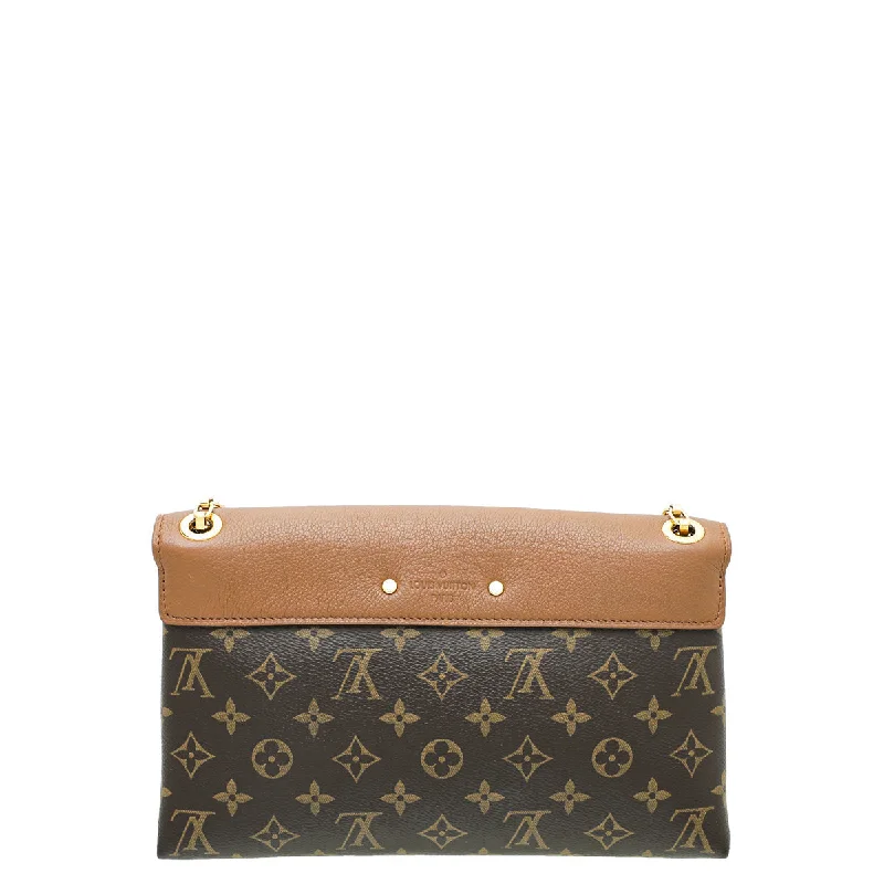 Women's chain bag quality bags -Louis Vuitton Brown Pallas Chain Bag