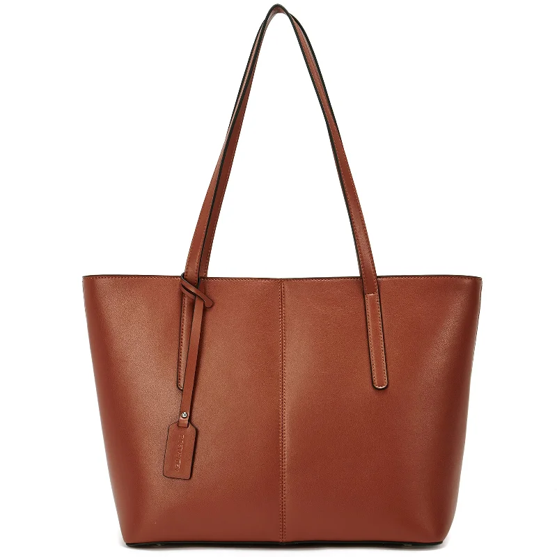 Women's tote bag street-ready -Carol Leather Work Tote 16''