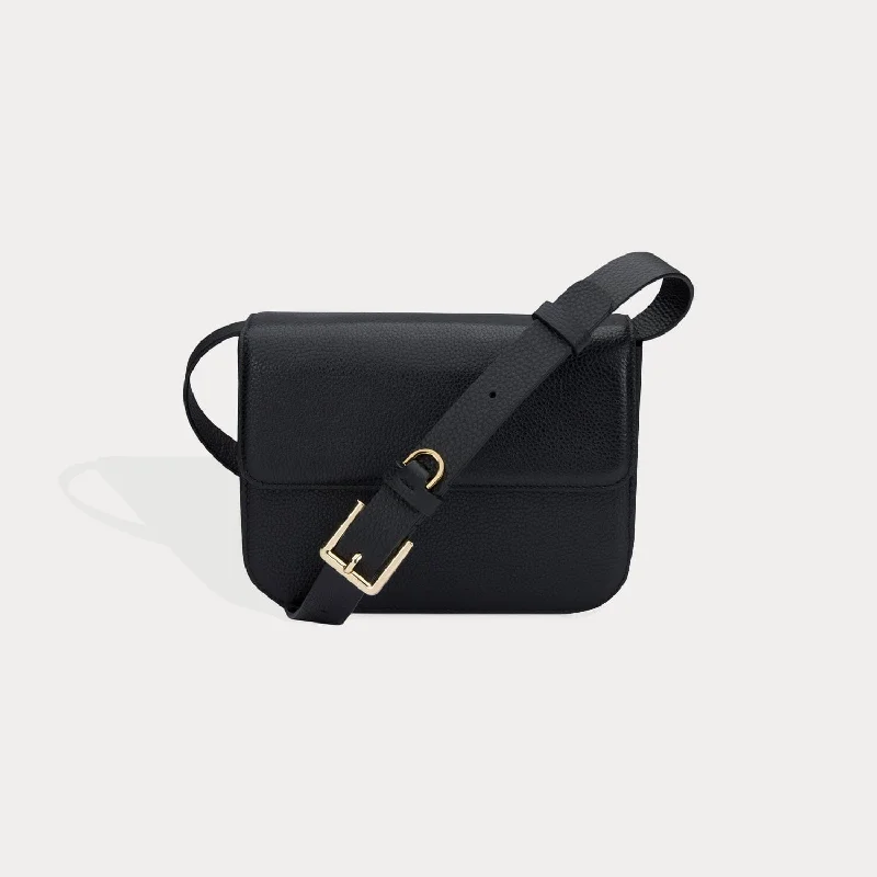 Women's crossbody bags structured -Crossbody Bag - Black/Gold