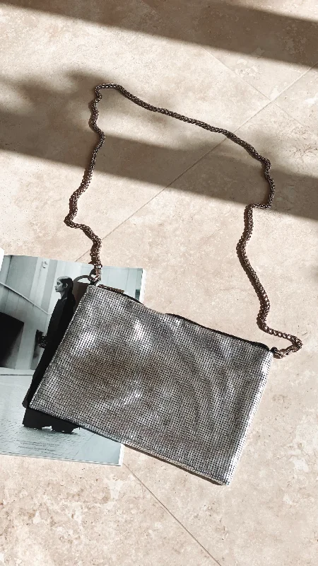 Women's chain bag custom bundle -Chain Mesh Small Bag - Silver