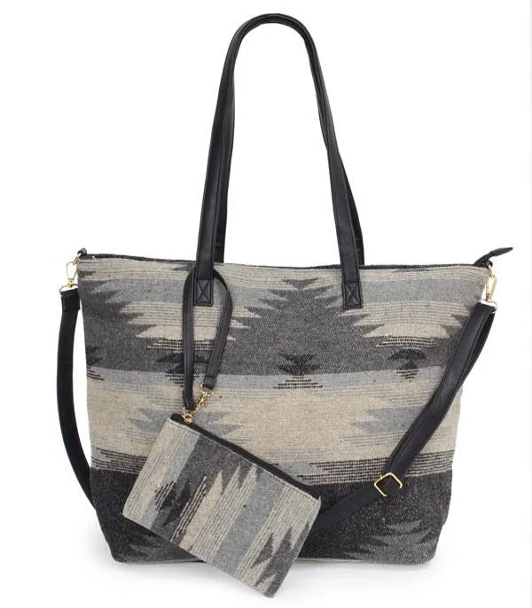 Women's tote bag sport sale -Black/Grey 2 in 1 Tote