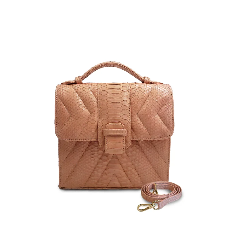 Women's handbags vegan-leather -Judy Square in Millenial Pink