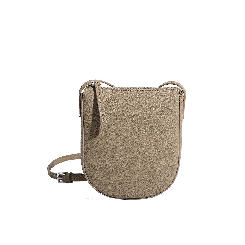 Women's crossbody bags functional -Leather Simple Crossbody Phone Bag