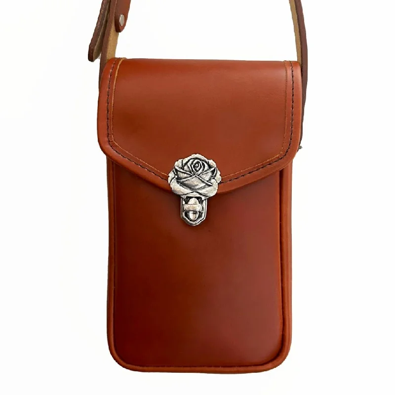 Women's handbags boho -Molly Cell Phone Handbag, Tahoe in Whiskey