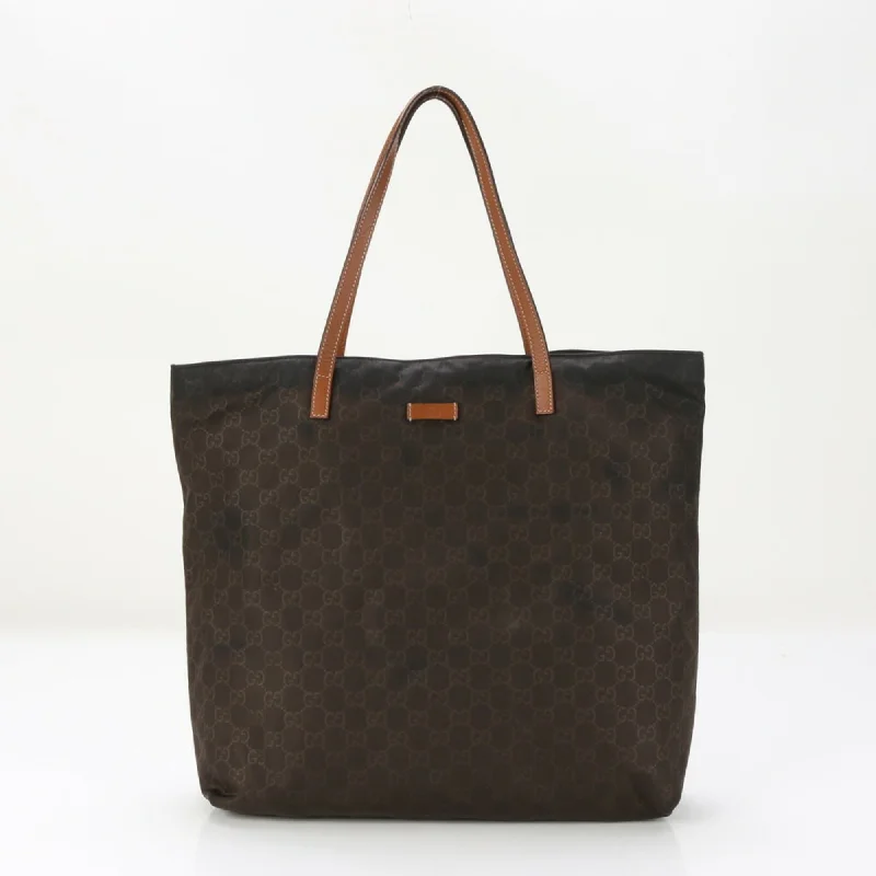 Women's tote bag prompt delivery -Gucci  Nylon Leather Tote Bag (Pre-Owned)