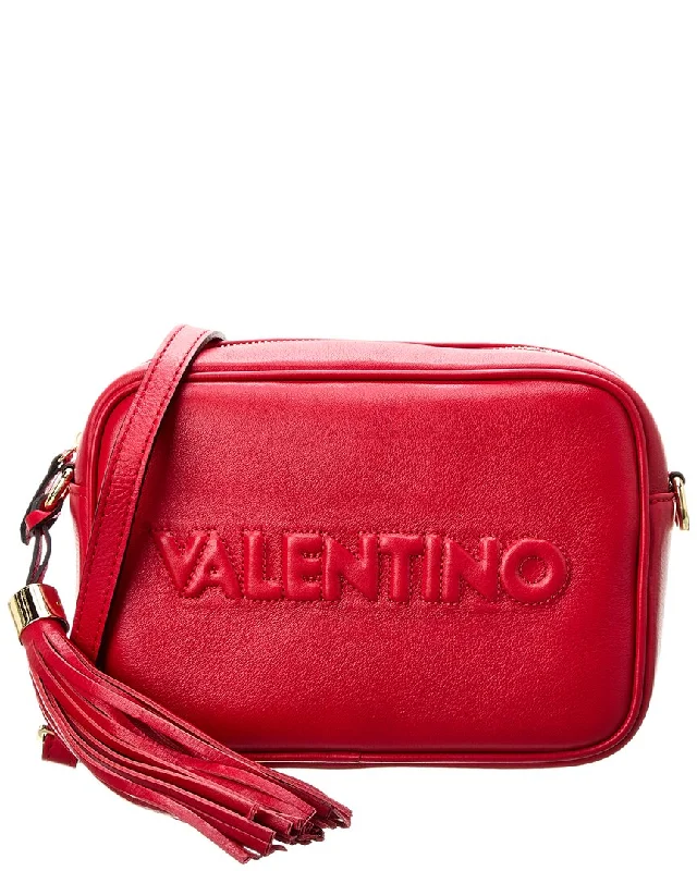 Women's crossbody bags canvas-casual -Valentino by Mario Valentino Mia Embossed Leather Crossbody