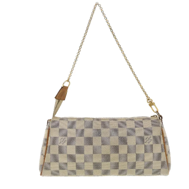 Women's shoulder bag quality deal -LOUIS VUITTON Damier Azur Eva Shoulder Bag 2way N55214 LV Auth 37757