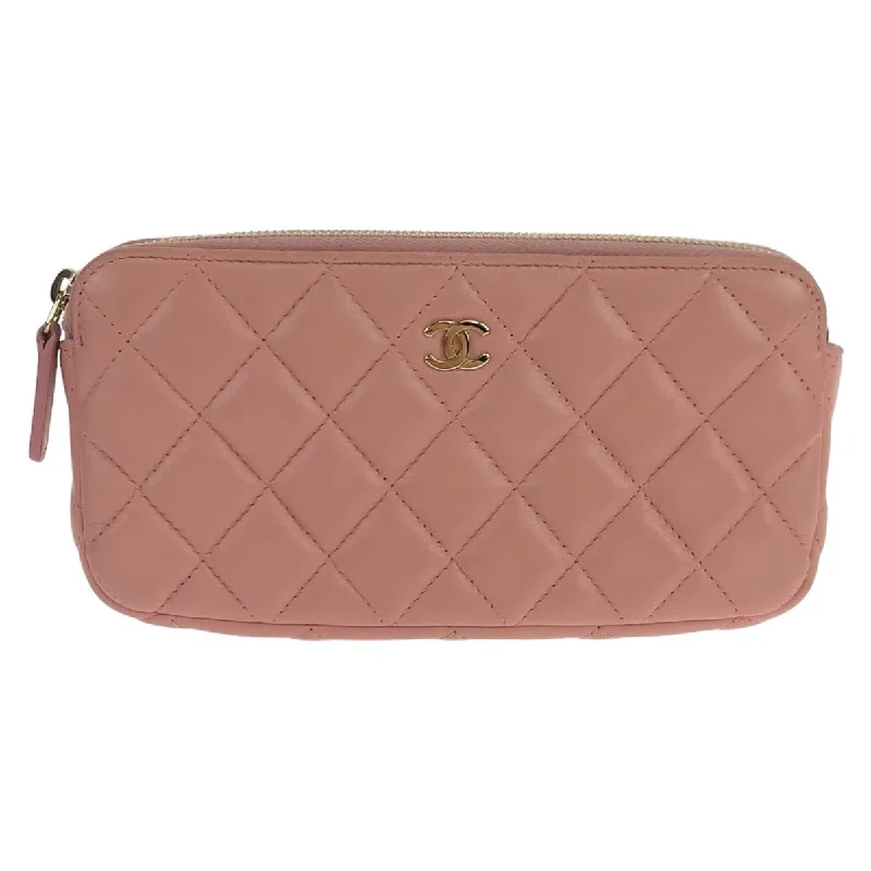 Women's crossbody bags patterned-style -Chanel Matelasse Lambskin Double Zipper Crossbody