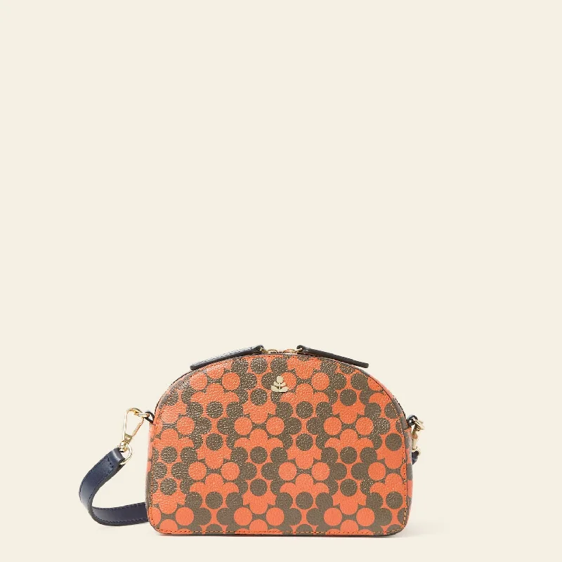 Women's crossbody bags embroidered-chic -Babaluna Crossbody - Tomato Puzzle Flower