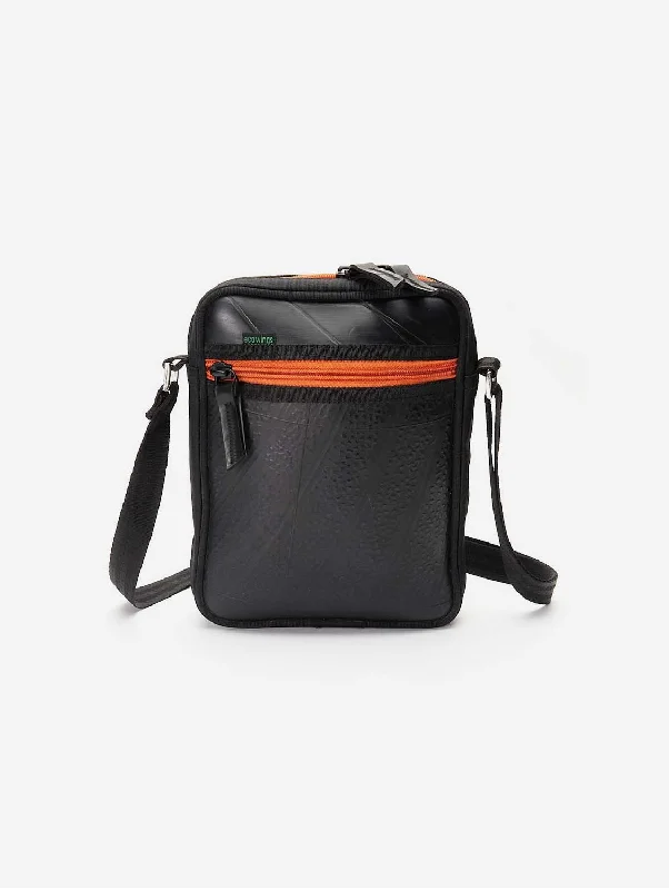 Women's shoulder bag exclusive release -Tango Recycled Rubber Vegan Shoulder Bag | Orange