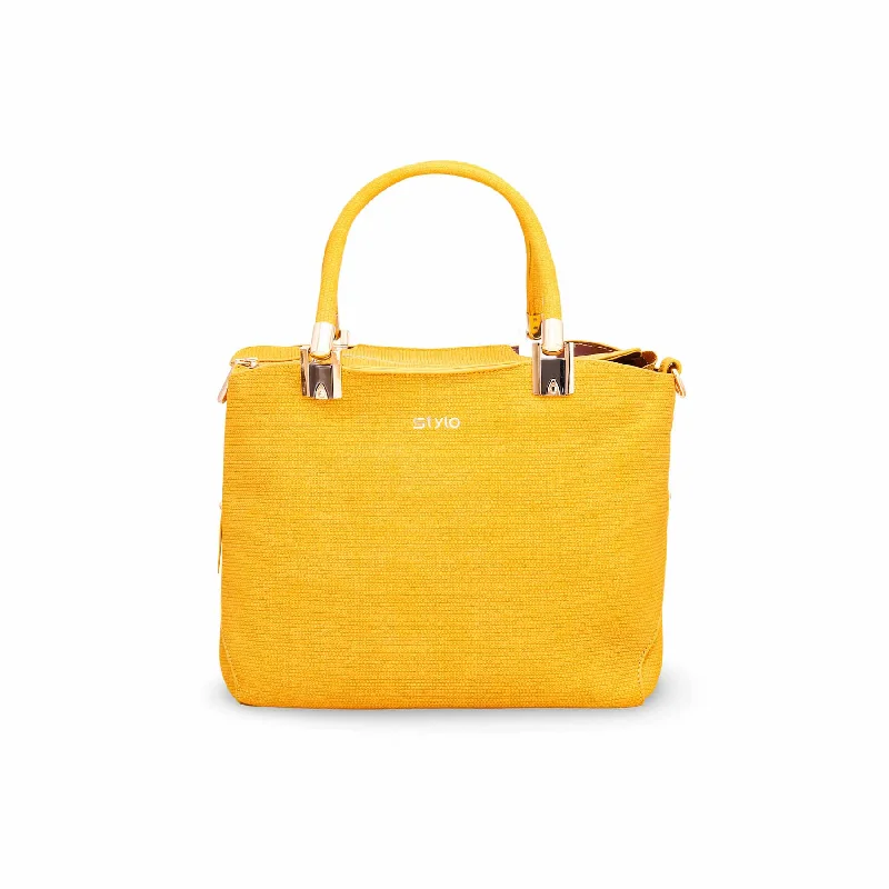 Women's handbags high-end-luxury -Mustard Formal Handbag P36135