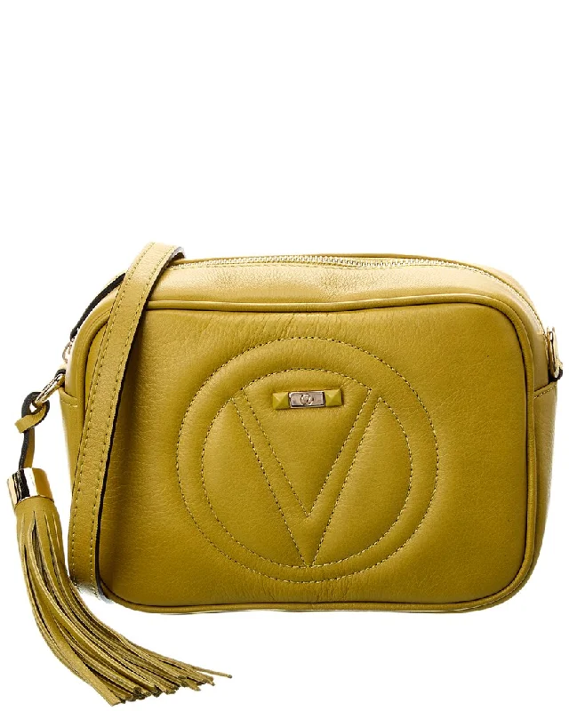 Women's crossbody bags brown -Valentino by Mario Valentino Mia Signature Leather Crossbody