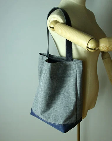 Women's shoulder bag custom apparel -Womens Gray Nylon Shoulder Tote Bags Best Nylon Tote Handbag Shopper Bags Purse for Ladies