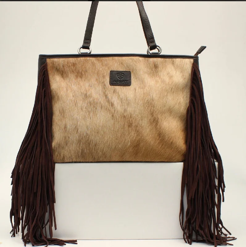 Women's tote bag personal deal -Ariat Scarlett Hair On Fringe Tote