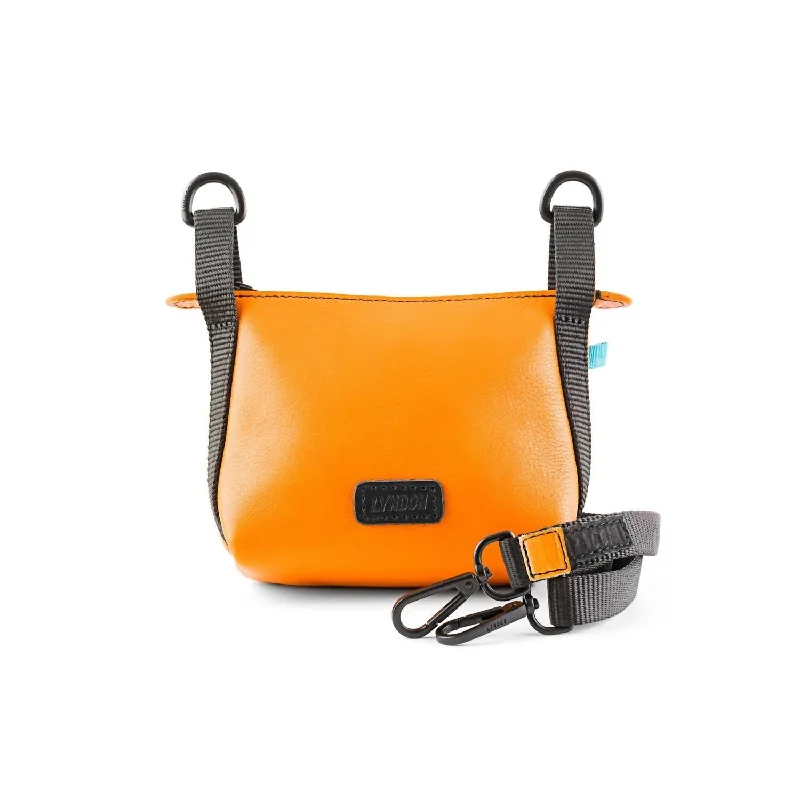 Women's crossbody bags bold-chic -Men's Leather Junior Crossbody Bag In Orange