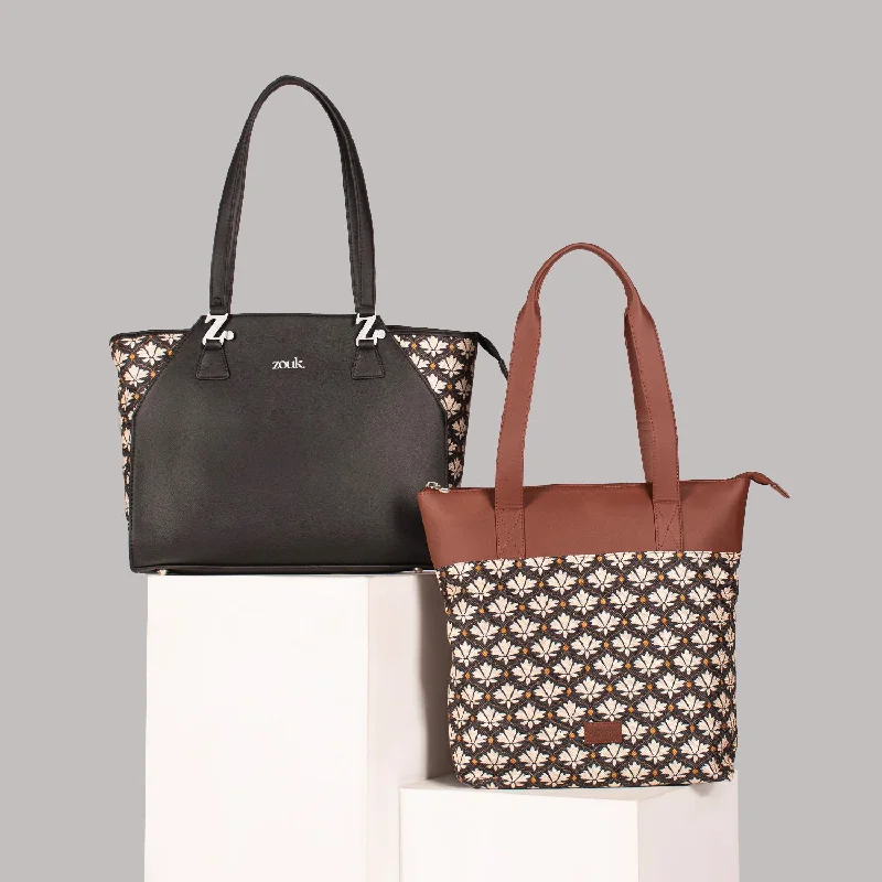 Women's tote bag designer-inspired -Bidri Kaiser - Women's Work Bag & Everyday Tote Combo