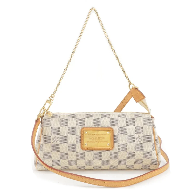 Women's shoulder bag performance collection -Louis Vuitton Damier Azur Eva 2Way Hand Bag Shoulder Bag N55214