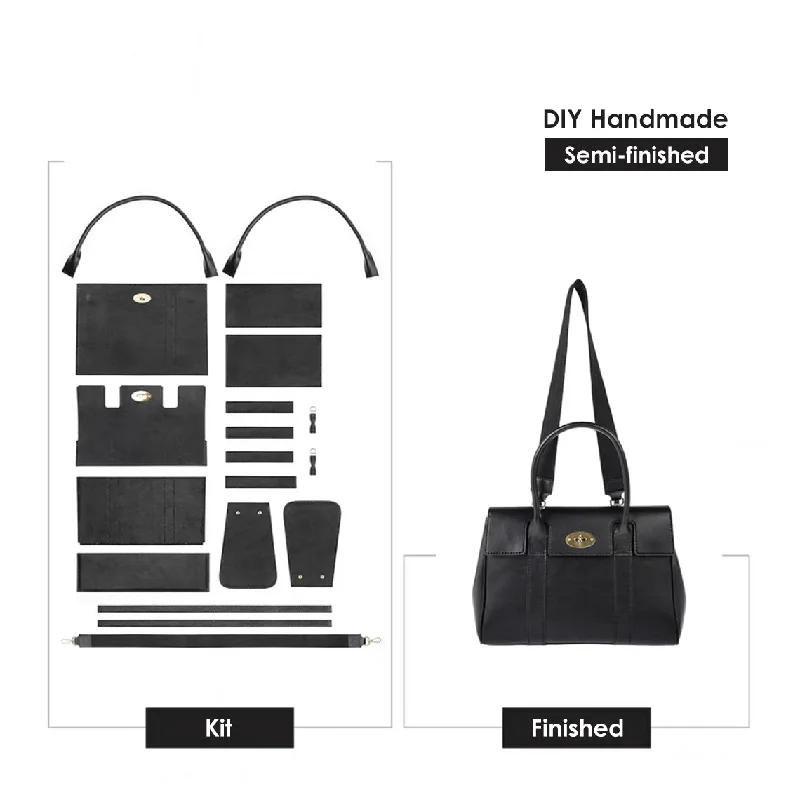 Women's tote bag lightweight outfit -POPSEWING® Leather Women Work Tote Bag DIY Kit